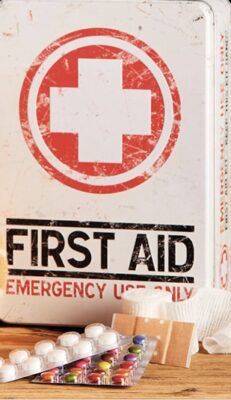 first aid kit for the course annual refresher for first aiders